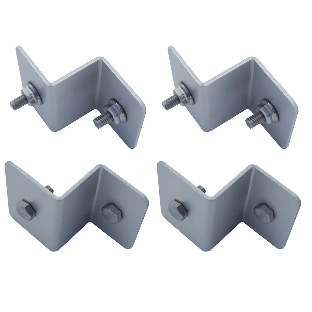 

100% Brand New Caravan Flat Roof Z Bracket Solar Panel Mounting Kits Bracket Mounting Kits Silver Solar Panels