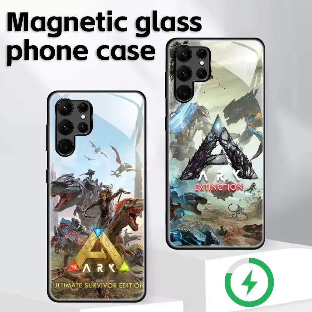 Фото Классический игровой чехол A-ARK S-Survival EvolvedES для Samsung S26 S25 S24 S23 S22 S21 Plus Ultra Note20, стеклянный магнитный чехол №1
