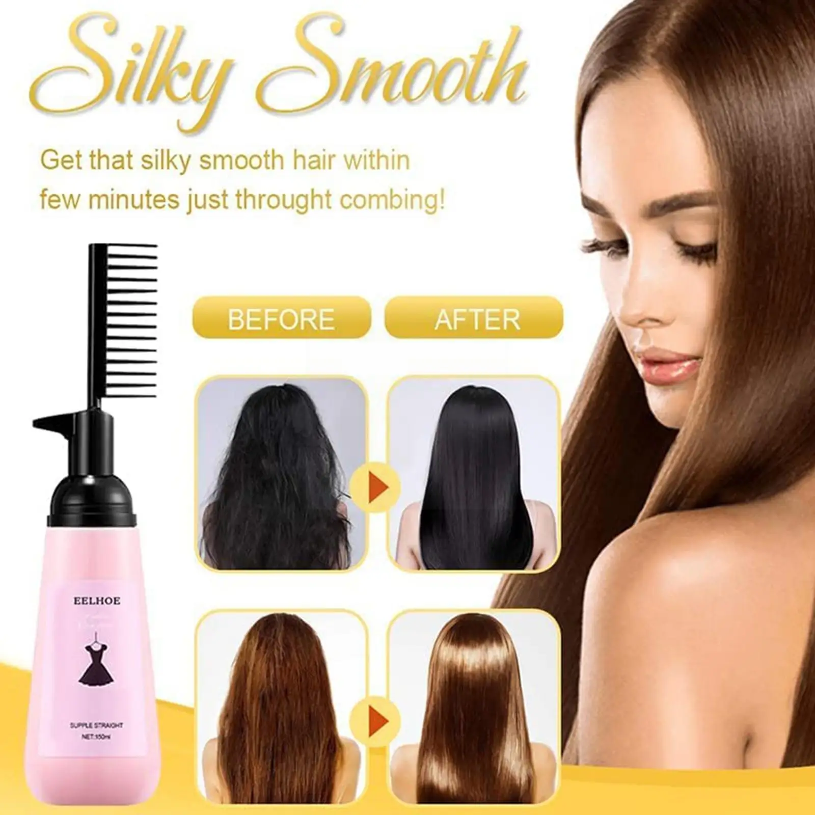 

Крем для выпрямления и увлажнения волос K6Q7, 120 мл