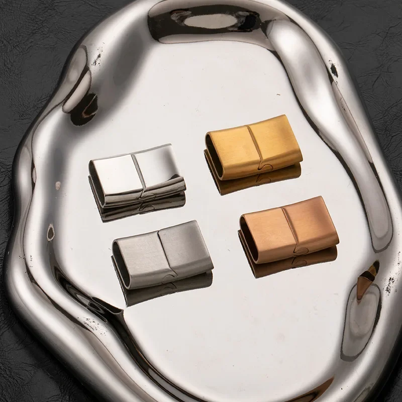 Индивидуальная Магнитная квадратная пряжка из нержавеющей стали сделай сам