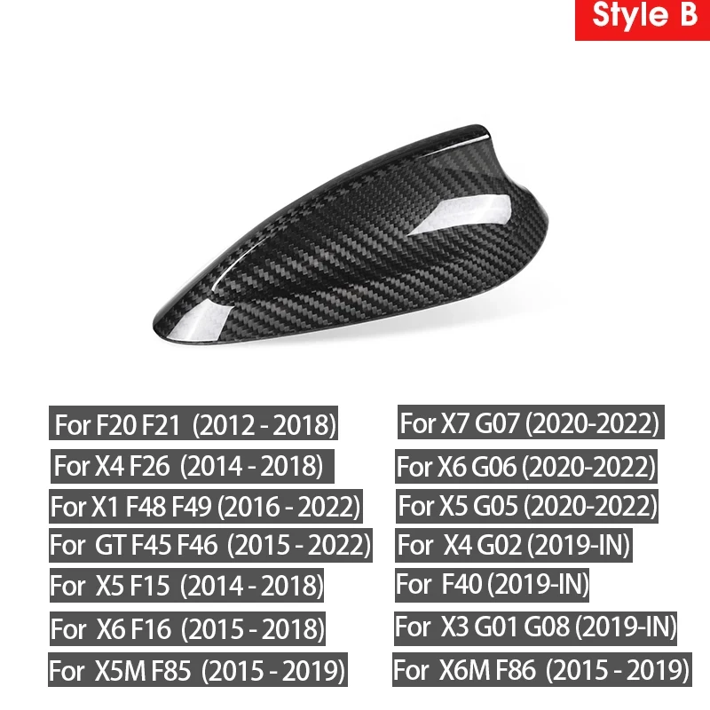 

Настоящая сухая Крышка антенны из углеродного волокна Акулий плавник отделка для BMW G20 G26 G87 M2 G80 M3 G82 M4 G05 X5 G06 X6 2023-в липкой детали