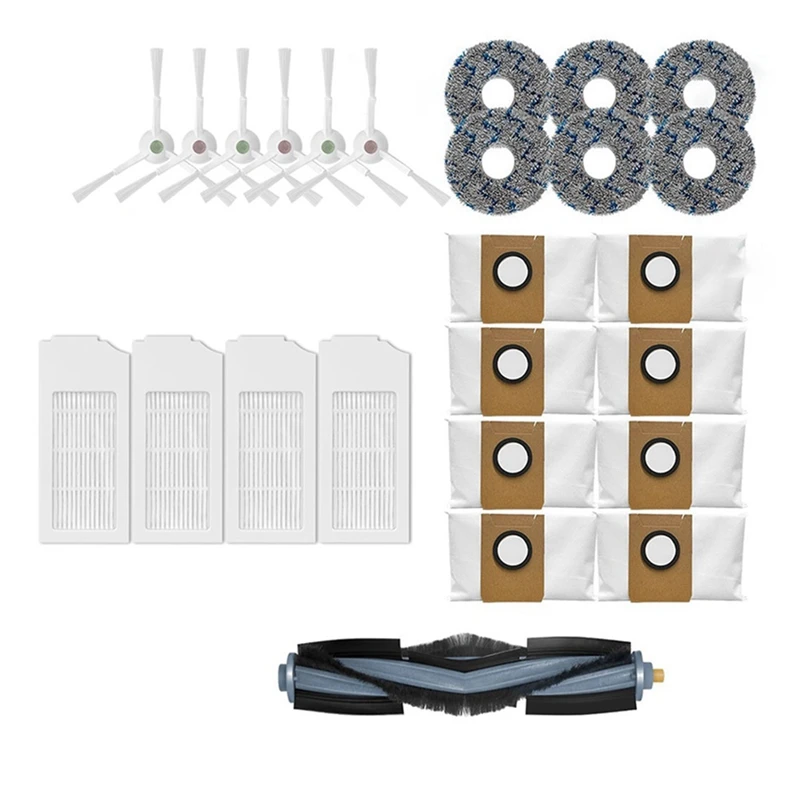 

Replacement Parts Roller Brush Side Brushes Filters Compatible For Ecovacs T10 Turbo Vacuum Cleaner Accessories