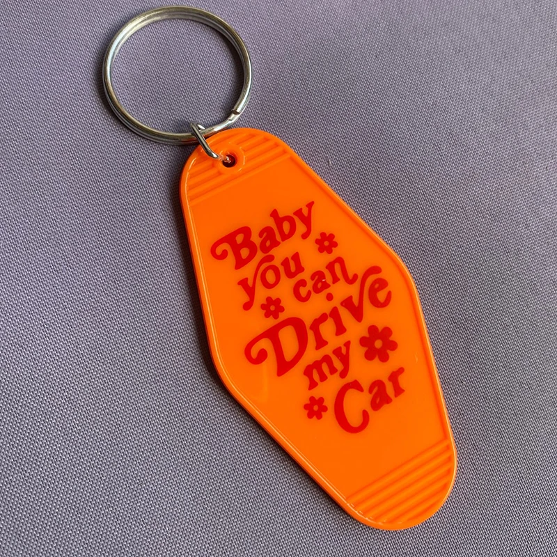 Детский брелок для автомобиля вы можете водить мой автомобиль оранжевый