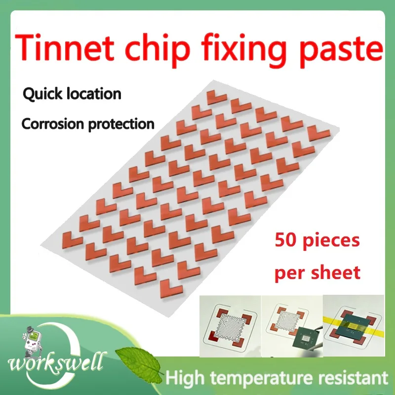 

Universal BGA Reballing Fixing Sticker High Temperature Resistance BEST 3D Tin Planting IC Chip Positioning Partner Repair Tools
