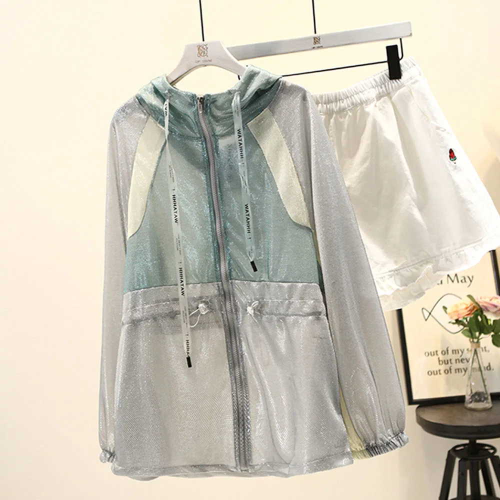 Спортивная повседневная прозрачная сетчатая тонкая куртка для женщин 2022 летнее