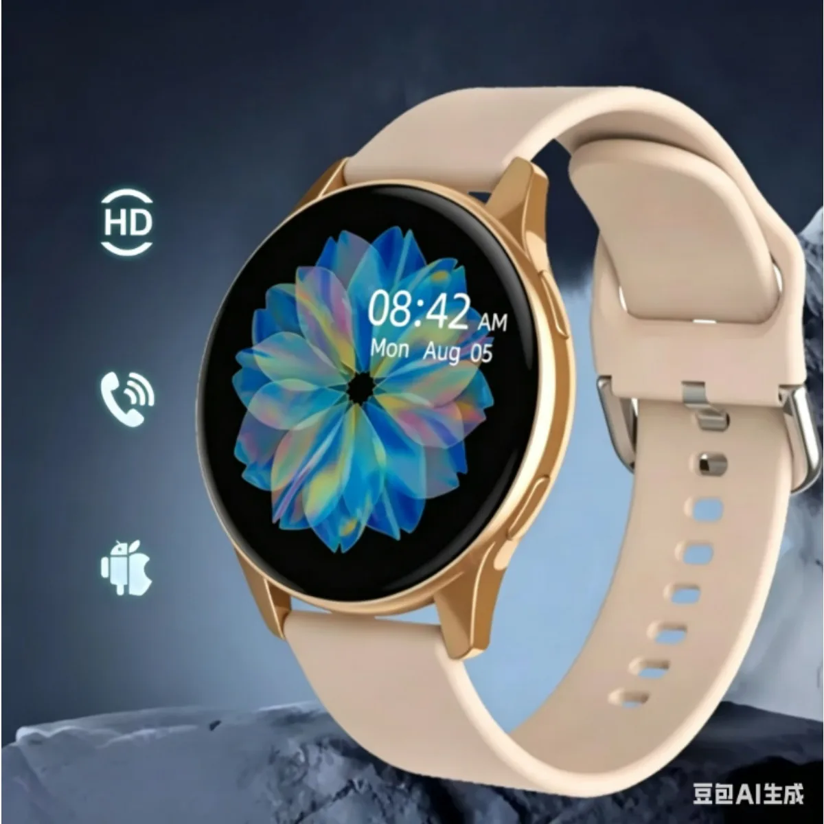 Фото Смарт-часы Xiaomi 2026 с беспроводной зарядкой, Bluetooth-звонками, фитнес-браслетом для мужчин и женщин, настраиваемым циферблатом + коробка №1