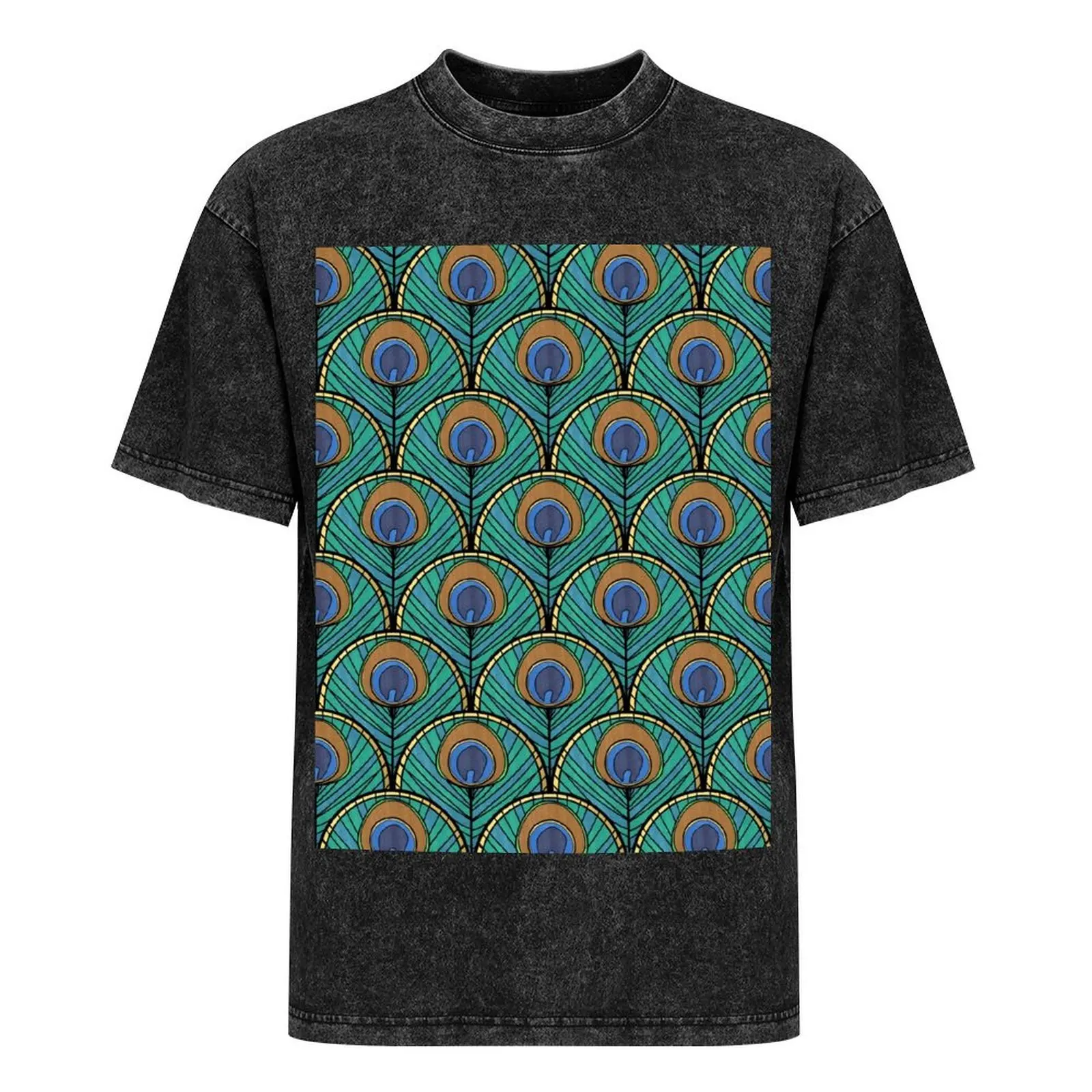 Футболка Glitz Art Deco с павлиньими перьями быстросохнущие забавные костюмы забавная