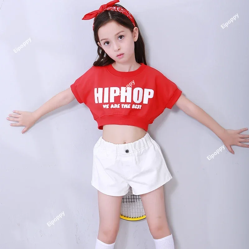 Детский костюм для танцев в стиле хип-хоп девочек