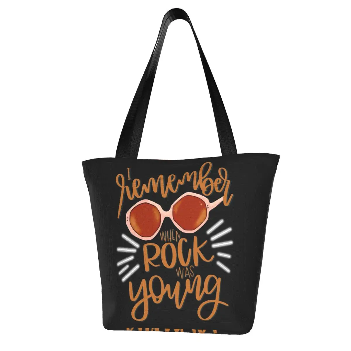 

Remember Farewell Elton John Shopping Bag gift for fans and lovers singer Fashion Aesthetic Handbag Cloth Office Student Bags