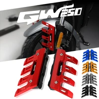 motorcycle cnc accessories mudguard side protection front fender anti fall slider for suzuki gw250 gw 250 gw 250