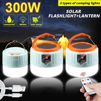 solar led light outdoor camping lantern usb rechargeable bulb portable tent lamp high power emergency lights super bright hiking