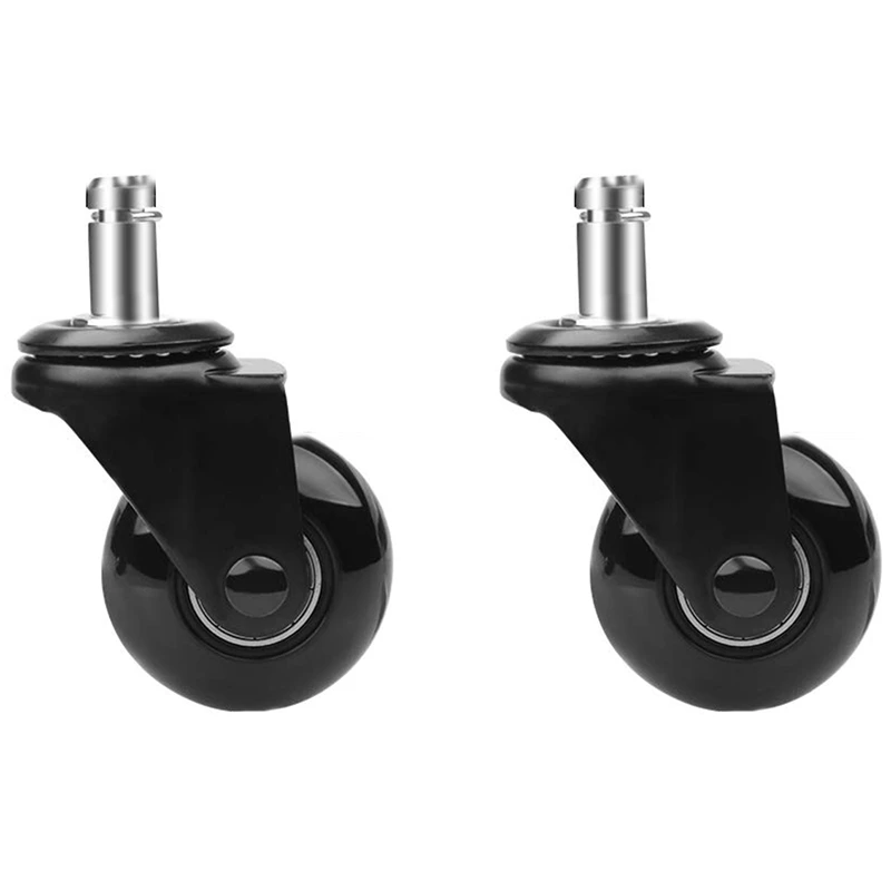 

Сменные роликовые колеса для стула, 2 дюйма, сверхмощные колеса с штепсельным стержнем 7/16X7/8 дюйма, гладкая прокатка, 15 шт.