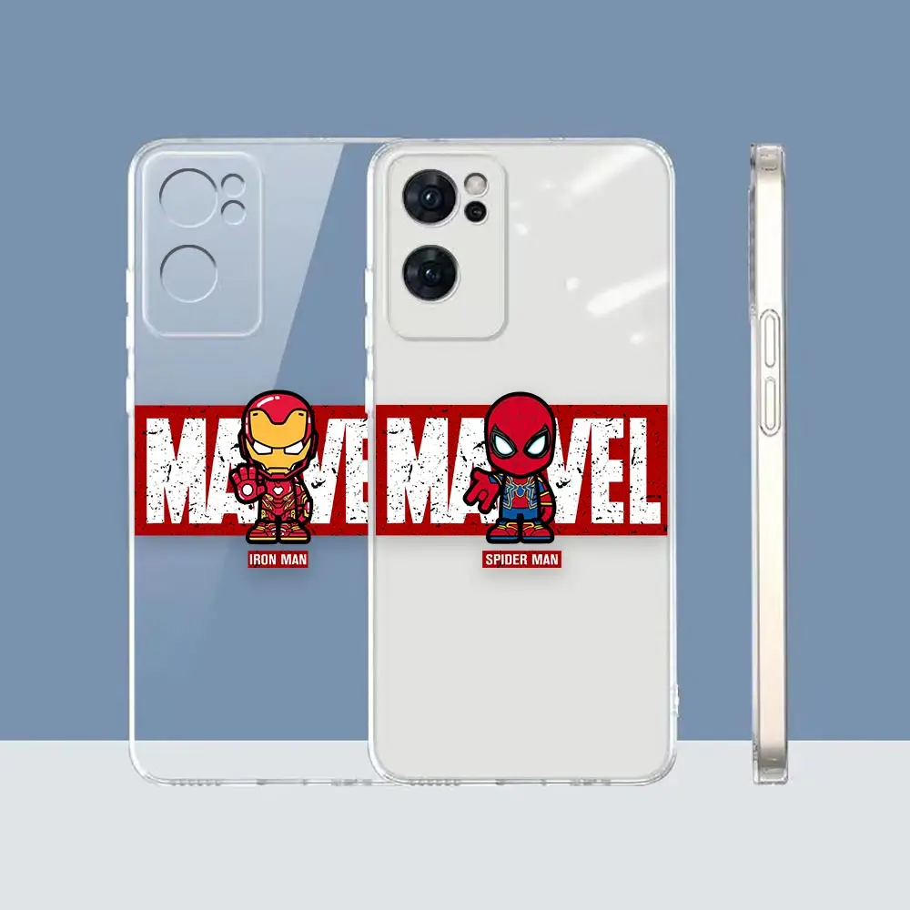 

Clear Case Cover For OPPO RENO 7 6 4 4F F21 7 6 6Z 5 5F 3 Funda 2Z FIND X5 X X3 PRO LITE 5G 4G Case Cartoon Marvel Hero Comics