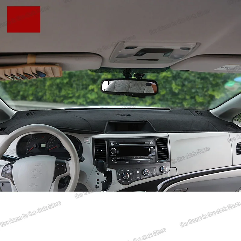 

Коврики для приборной панели автомобиля, коврики для защиты от светильник, приборные коврики для toyota sienna 2015, 2016, 2017, 2018, xl30, 2011, 2012, 2013, 2014, авто