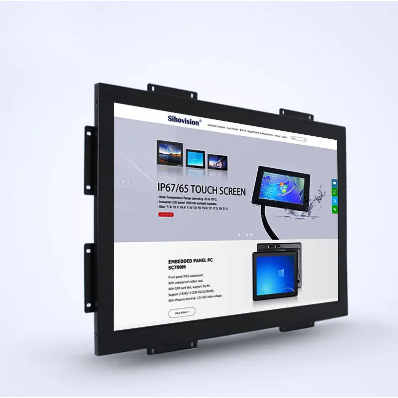 

Wall Mount 19 inch 1440x900 USB VGA DVI Capacitive Touch Screen Monitor