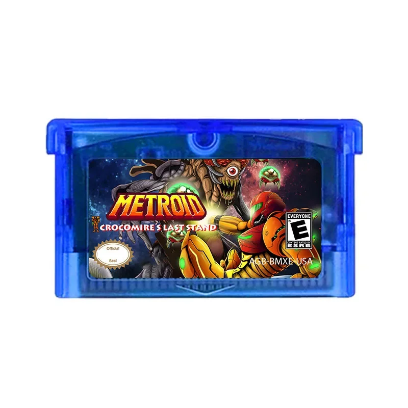 Игровая карта GBA Metroid: последняя подставка Crocomire переработанная память на