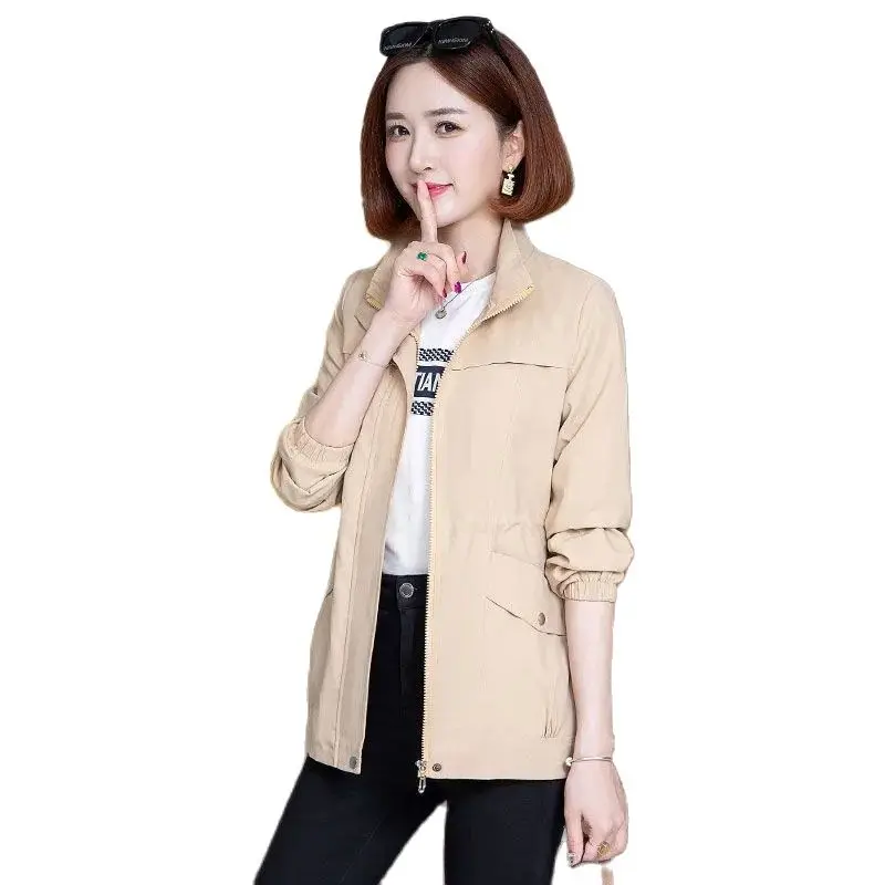 

Женская весенне-осенняя куртка, новинка 2022, Корейская версия, свободная Тонкая Повседневная Верхняя одежда в иностранном стиле с длинными рукавами, кардиган, Топ