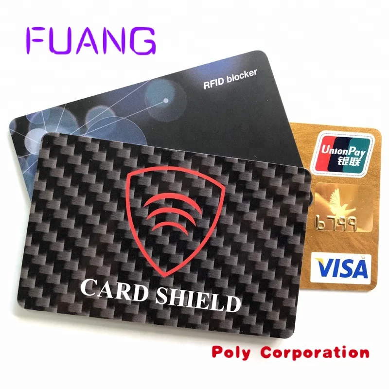 Anti Skimming Secure Payment RFID Blocker / Debit & Credit Protector RFID Blocking Card