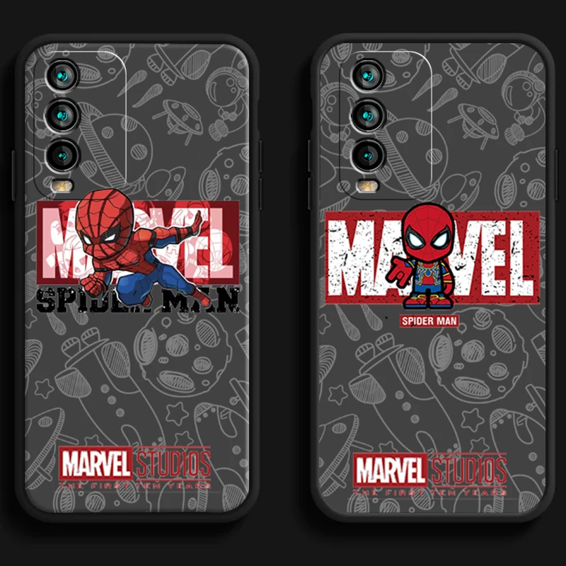 

Marvel Lron Spiderman Phone Cases For Xiaomi MI11 MI 11 Lite POCO F3 GT X3 GT M3 Pro X3 NFC Back Cover Carcasa Soft TPU Funda