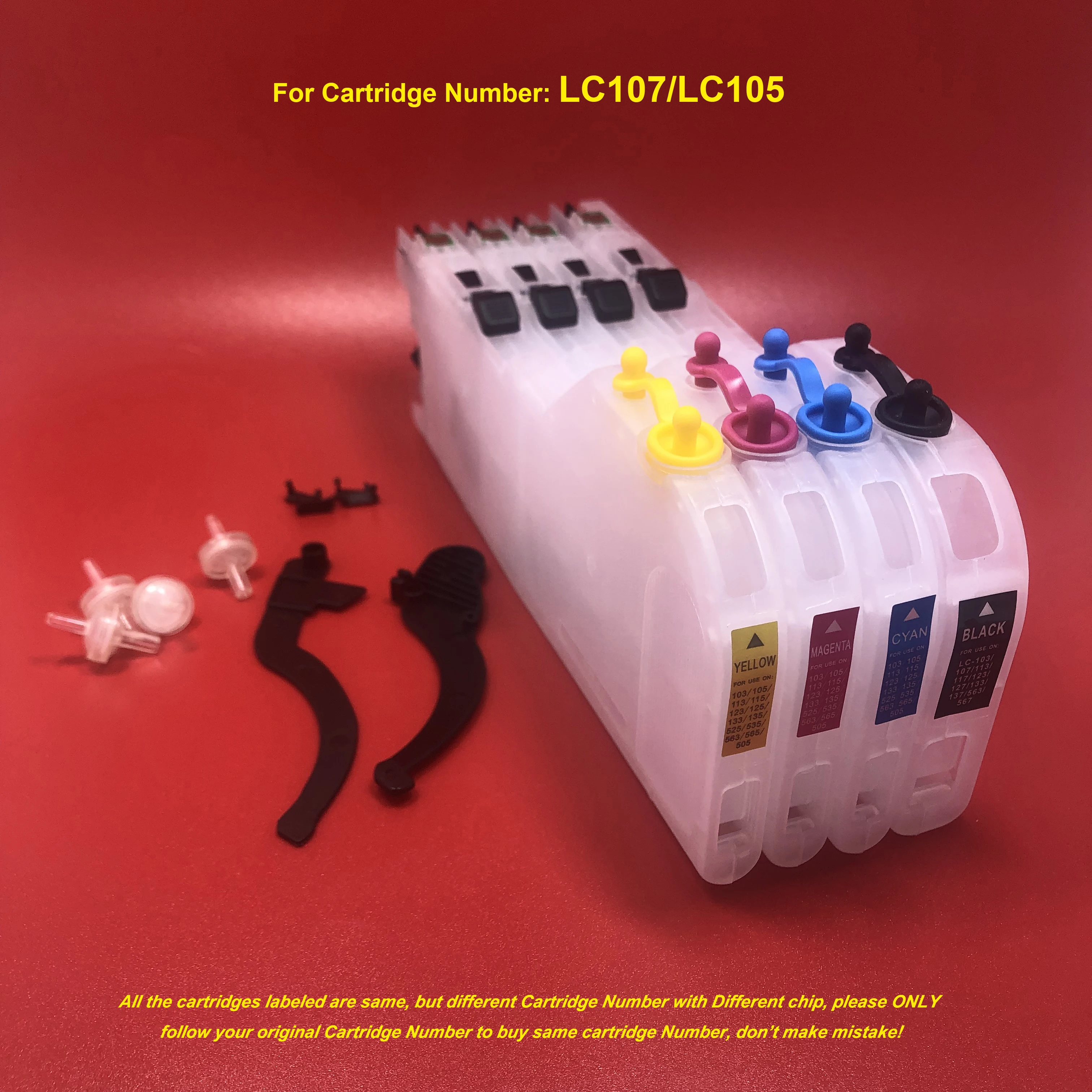 

LC107 LC105 длинный пополняемый картридж с чернилами для родительского интерьера