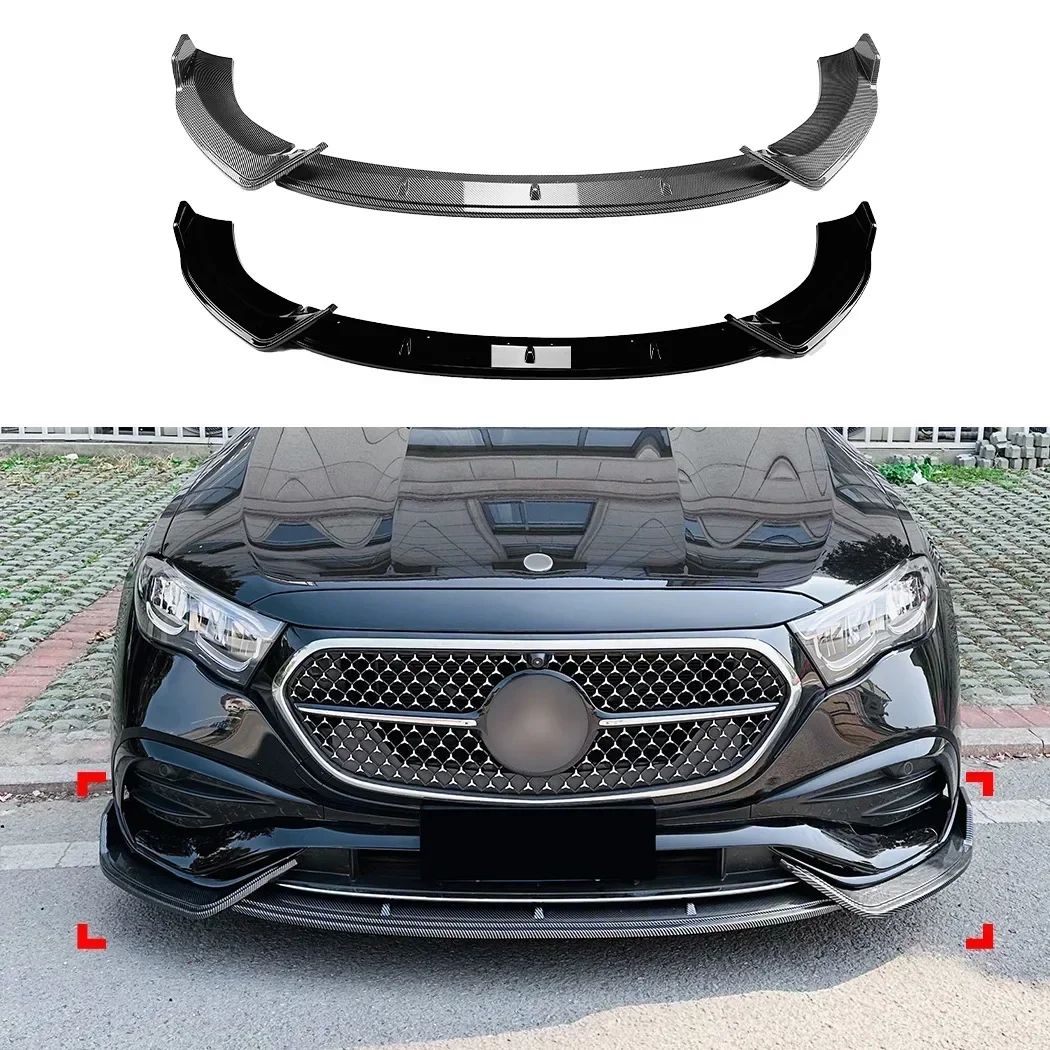 for 2024+ Mercedes-Benz E-Class W214 E260 E300 AMG front bumper lip shovel exterior modification