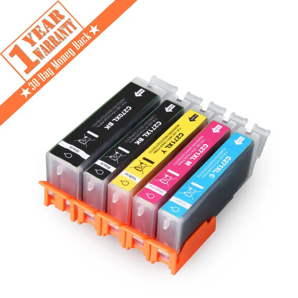 

5PK PGI-270XL CLI-271XL Ink Cartridges for Canon PIXMA TS5020 TS6020 TS8020
