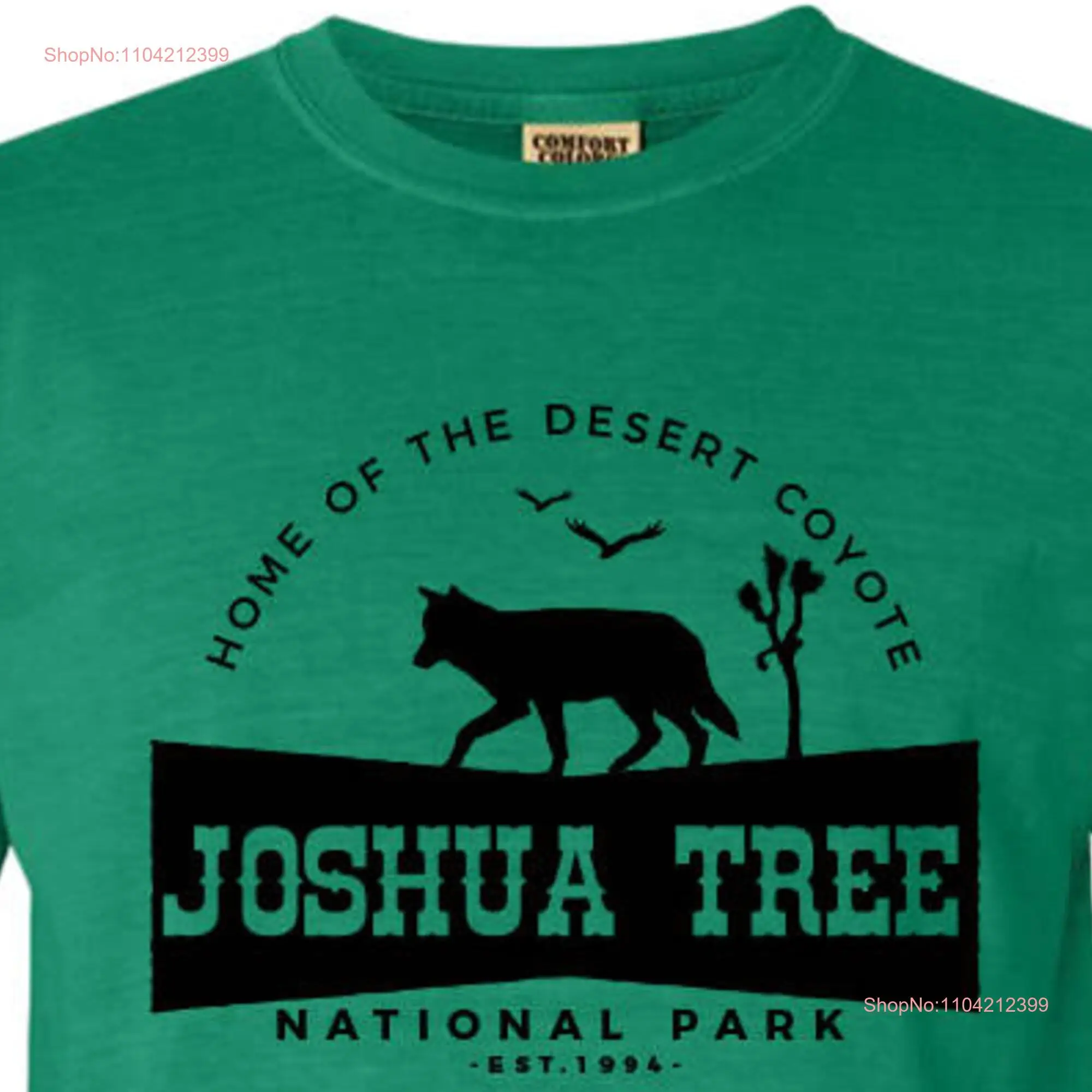 Футболка Joshua Tree National Park Adventure Comfort Colors с длинными или короткими рукавами