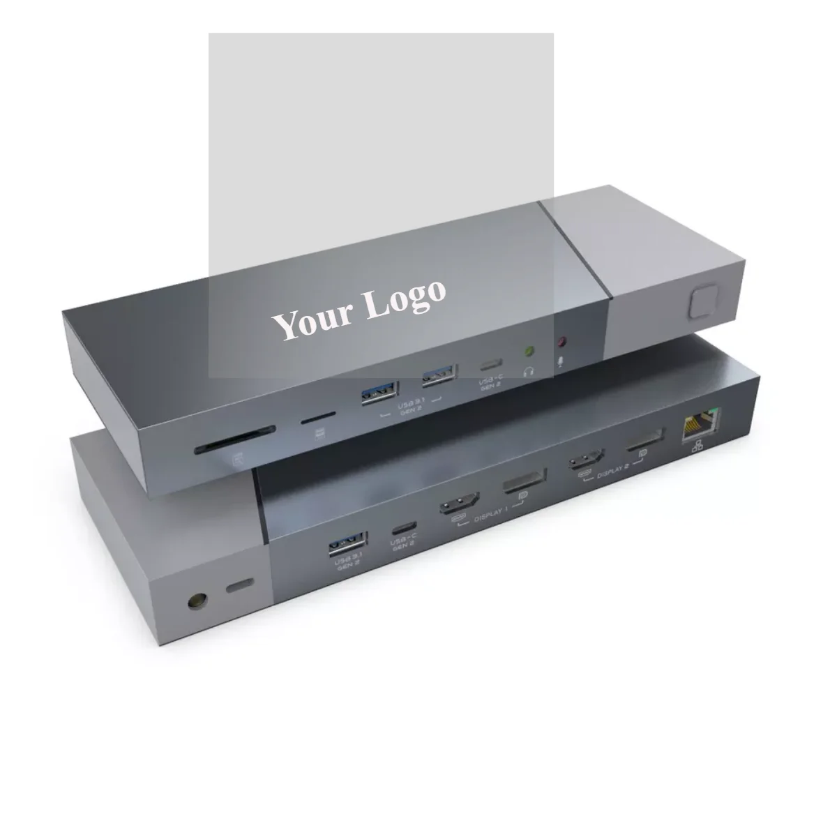 

16 ports multifunction dual 4K ultra clear docking station displaylink 60W PD usb c hub adapter type c usb hub for Macbook