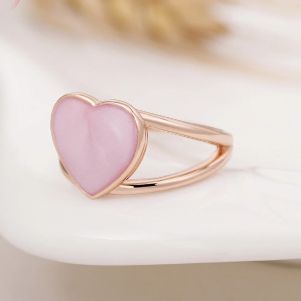 Pandora-Bague décorative rose SwimexposLove pour femme, plaqué cuivre, plaqué argent, bijoux doux et romantiques, mode niche, 925 2