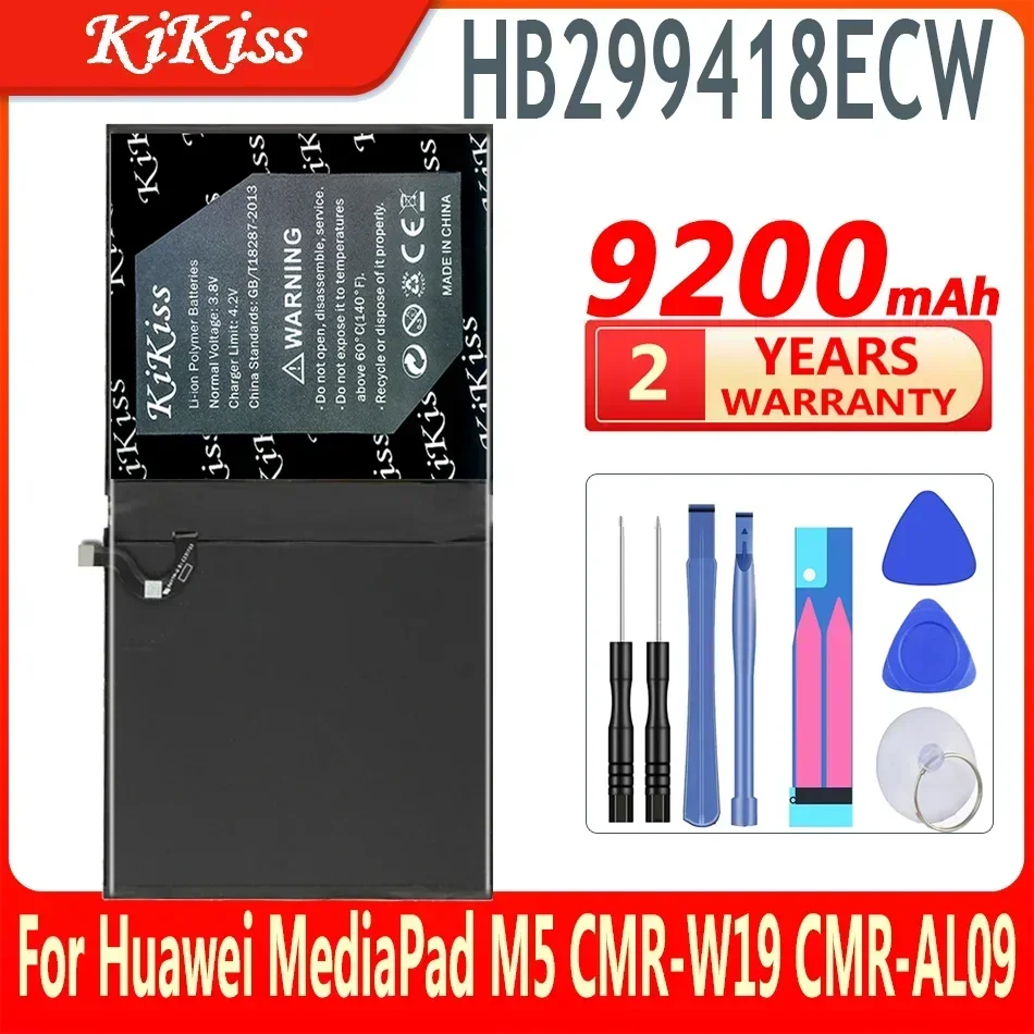 KiKiss Замена HB 299418 Аккумулятор ЭБУ для Huawei MediaPad M5 CMR-W19 CMR-AL09 BAH2-L09 Аккумуляторы