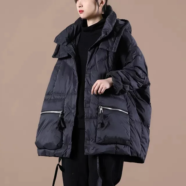 

Winter Thick White Duck Down Hoodies White Down Jackets Fashion High Quality Long Sleeve Coats