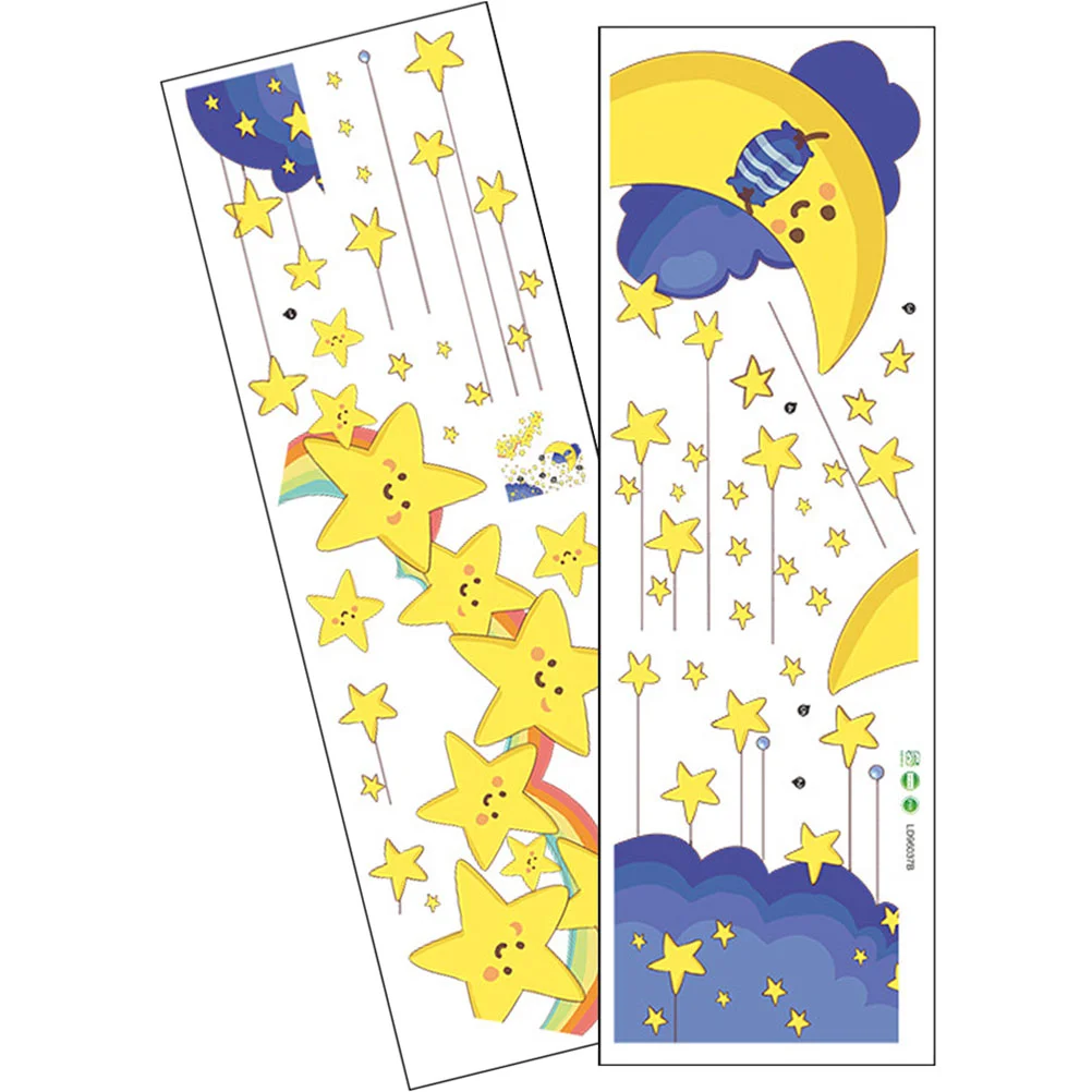 

Wall Stickers Decals Sticker Moon Star Decal Room Kids Babycarbedroom Decor Window Nursery Decorative Adorn Diy Home Clouds
