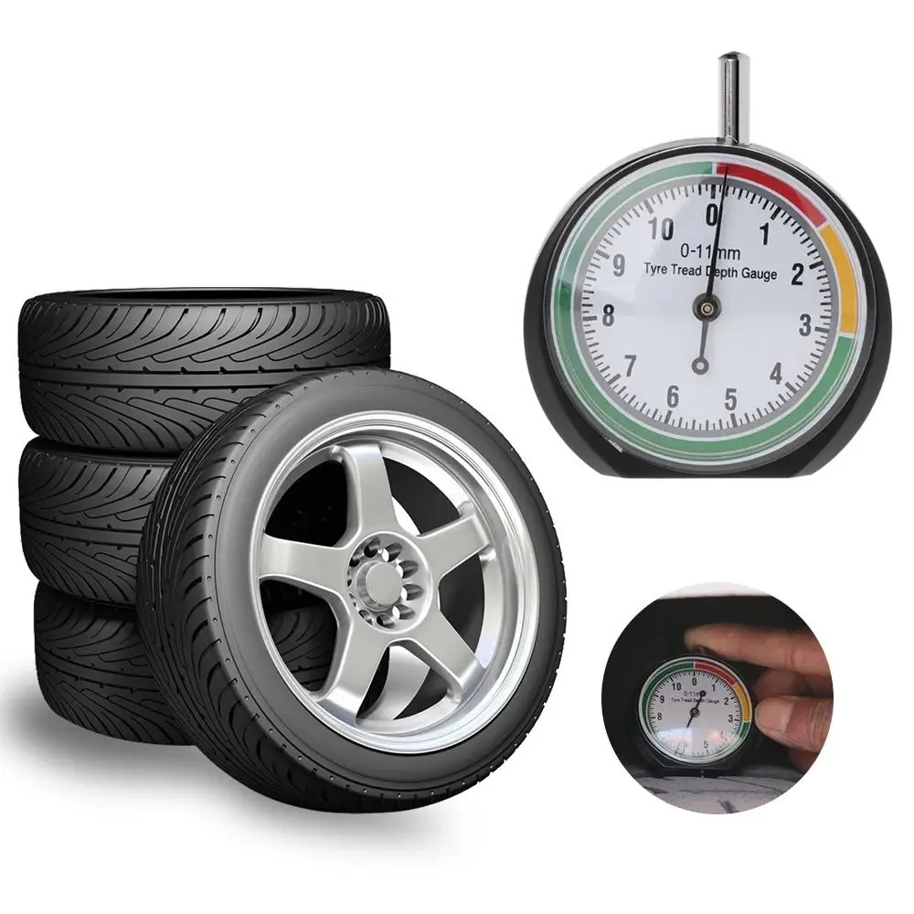

Tire Tread Depth Gauge Car Tire Tread Meter Measurer High Accuracy Tyre Measure Tool Brake With Storage Bag Auto Accessories