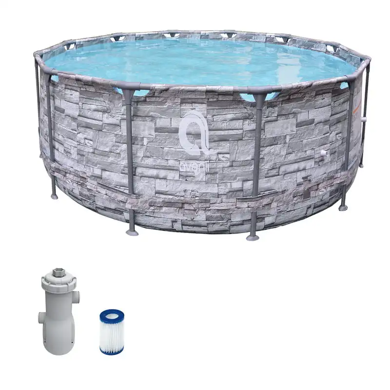 

ft. Grey Premium Round Fiberglass Frame Above Ground Pool
