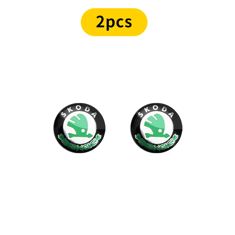 

14 мм значок ключа автомобиля, сменная эмблема, наклейка на ключ автомобиля для Skoda Superb Octavia Rapid Kodiaq Kamiq Karoq Rapid Fabia, аксессуары