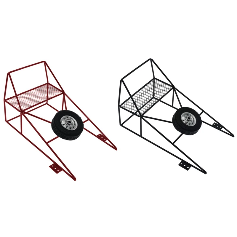 

For WPL D12 1/10 RC Truck Car Upgrade Parts Simulation Metal Back Cage Rear Roll Cage With Tire Decoration Part