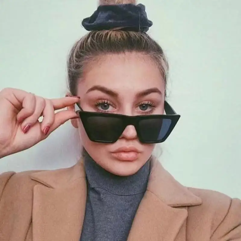 Солнцезащитные очки кошачий глаз UV400 в стиле ретро женские градиентные Винтажные