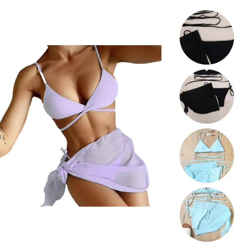 

Дышащее женское облегающее бикини с открытой спиной для плавания, женский купальник, дышащее женское облегающее бикини с открытой спиной д...