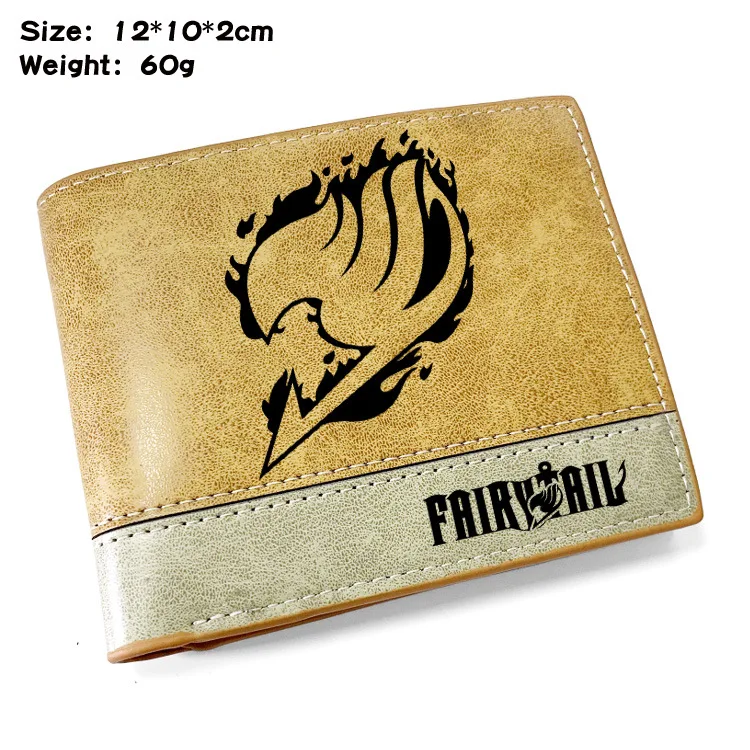 

Fairy Tail Animation Derivative Wallet Short Fold Purse Ticket Holder Coin Purse Male or Female