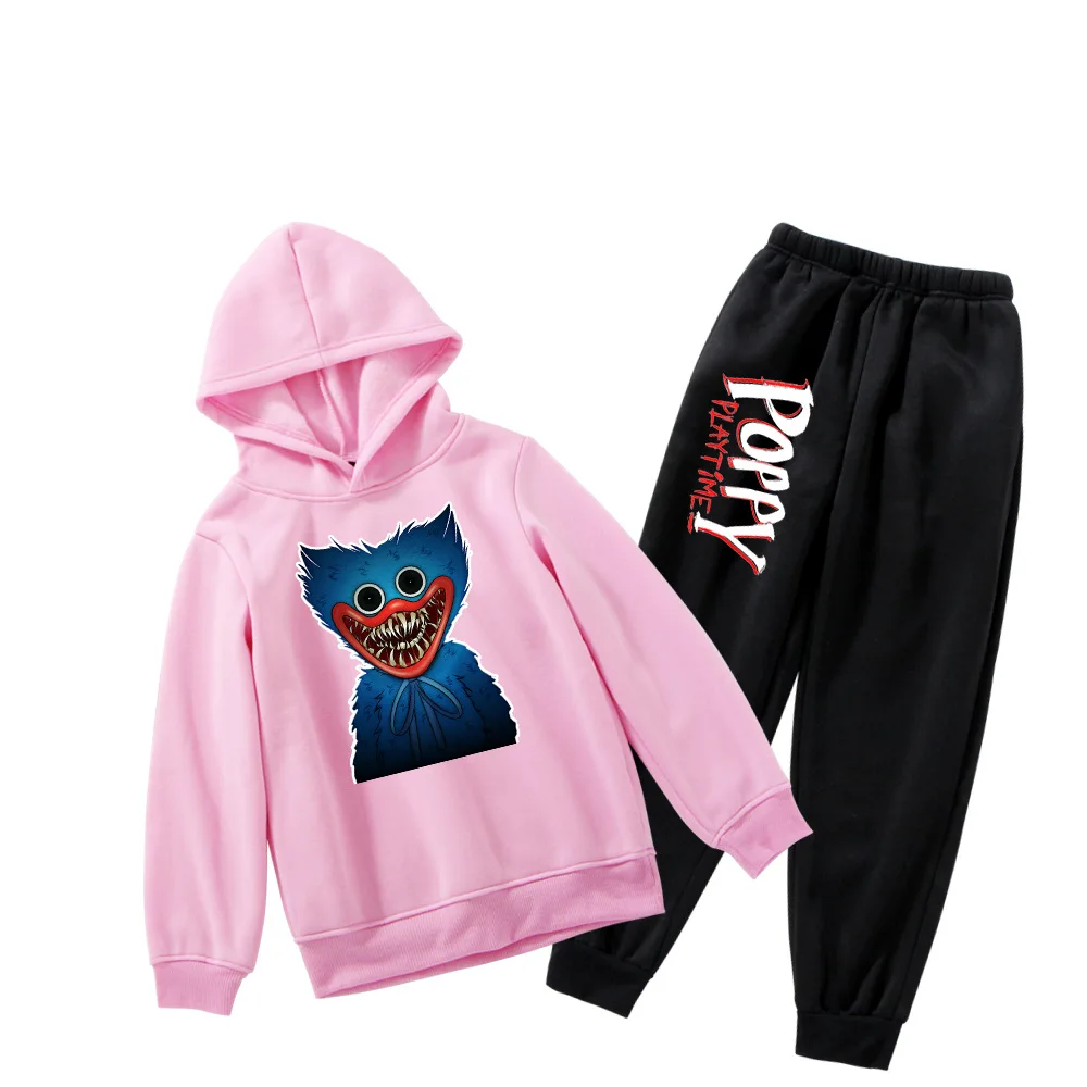 

Детские комплекты с рисунком мака для игр хугги воугги детские толстовки + брюки из двух предметов толстовки с капюшоном ужасная одежда нар...