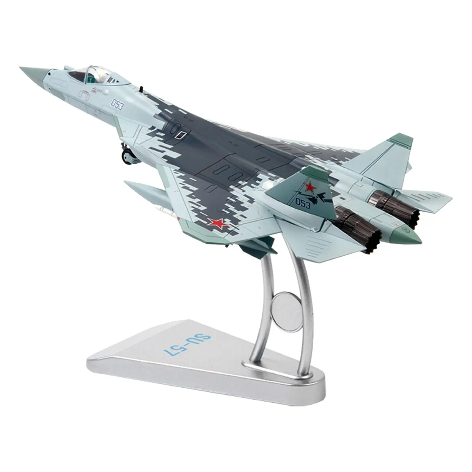 

1/72 Sukhoi SU57 T50 Model with Display Stand for Collection or Gift 10.8x7.7x5.9inch Decoration Collectibles