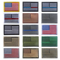 usa flag embroideried patches military iron on patches for clothing tactical hook loop patch badges backpack clothes stickers