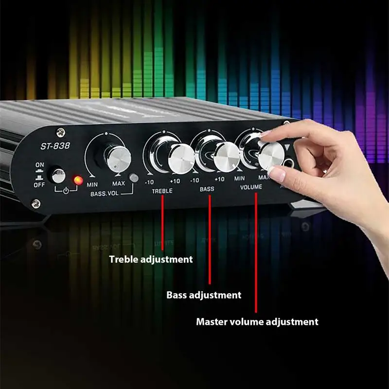 Автомобильный аудиоусилитель бас высокие и низкие частоты для управления