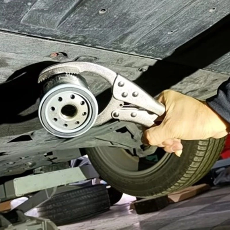 Щипцы для масляного фильтра с фиксатором длинный инструмент снятия механиков и