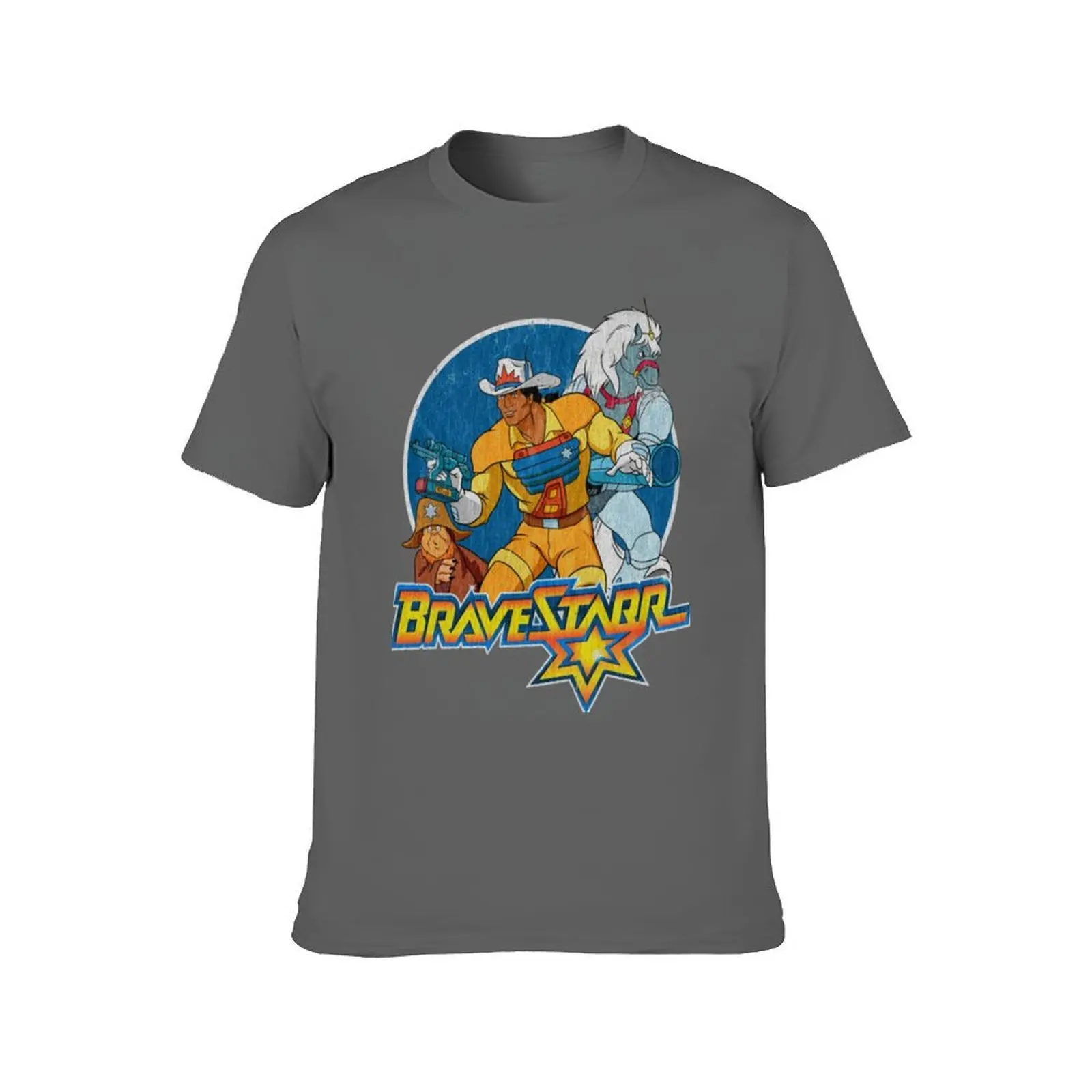 Фото Футболка Bravestarr, хлопковые футболки, футболка высокого качества, мужская повседневная футболка №2