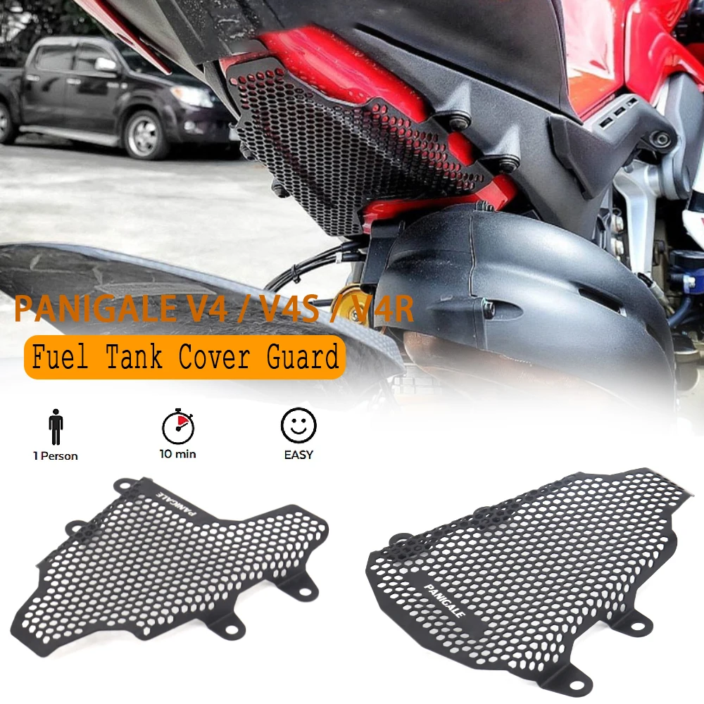 

Motorcycle Fuel Tank Cover Guard Tank Grille Pillion Peg Removal Kit For Ducati PANIGALE V4 R S Corse Speciale V4R V4S 2018 +