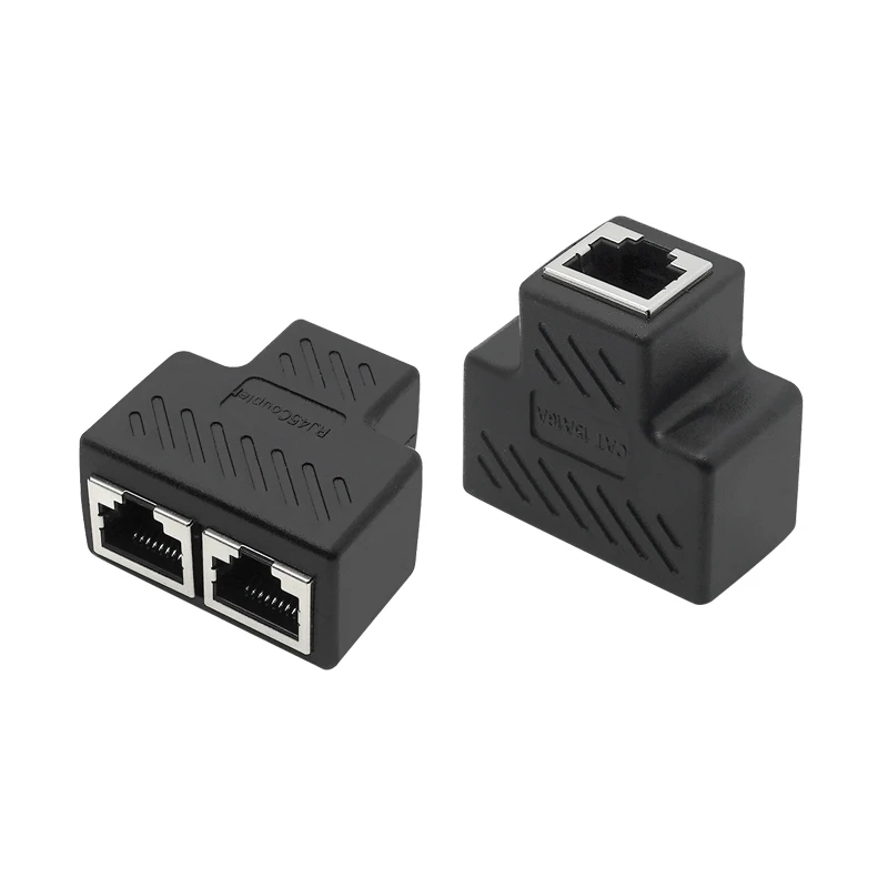 1 шт. новинка от до 2 сетей LAN Ethernet сплиттер RJ45 удлинитель штекер Адаптер