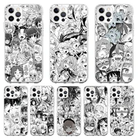 silicone case coque for iphone 13 pro max 11 12 pro xs max x xr 7 8 6 6s plus se 2020 cute anime girl back cover funda