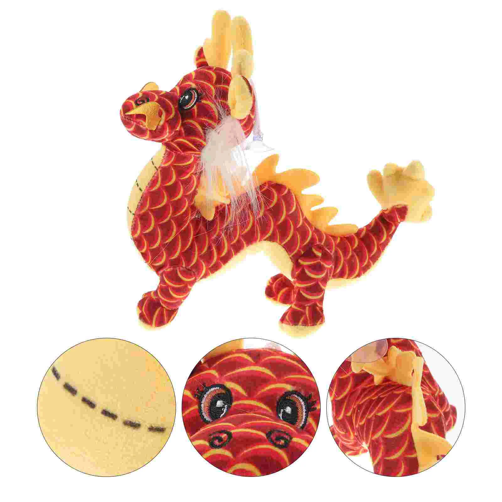 

Kids Gift Dragon Mascot Plush Chinese New Year Toy Dolls Stuffed Animal Pp Cotton Lovely Child