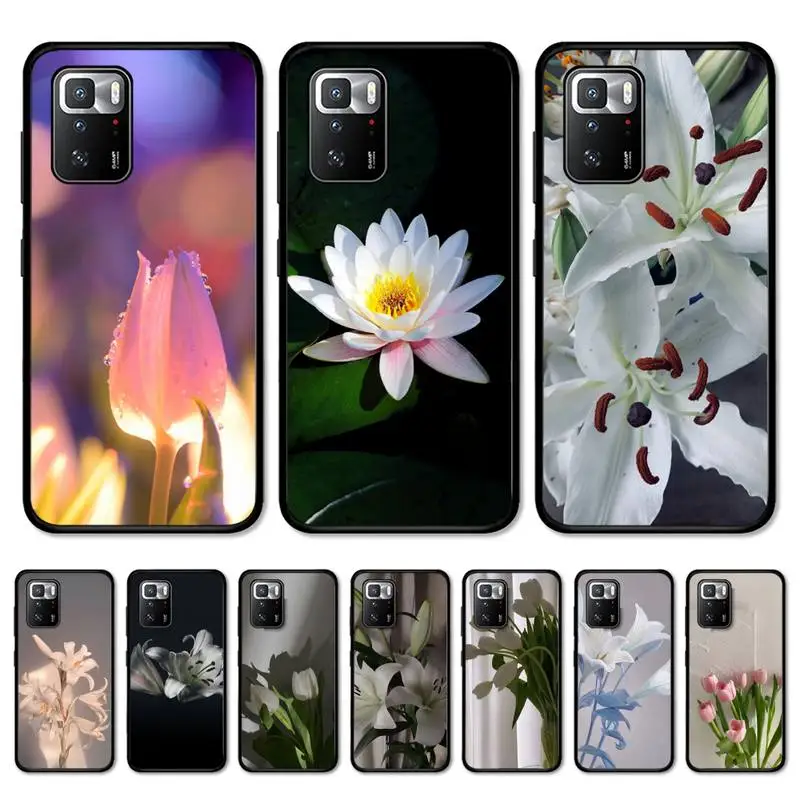 

Beautiful Lily Phone Case for Redmi 5 6 7 8 9 A 5plus K20 4X S2 GO 6 K30 pro